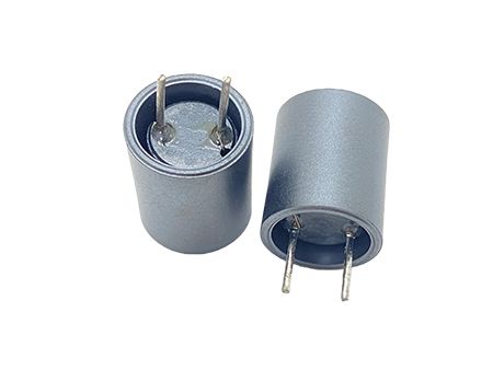 820uH, 0.96Amps Radial Lead shielded differential mode power inductor - Shielded pin type inductor