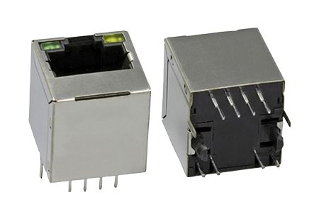 10/100 Base-T 1x1 Jacks Integrados RJ45 - 10/100 Base-T 1x1 RJ45 con transformadores LAN