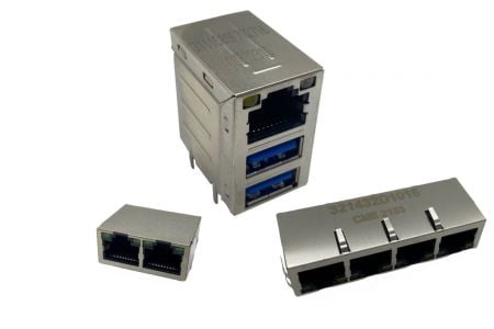 חיבור RJ45 לרשת LAN (לPOE וPOE+) - RJ45 עם מגנטים לPOE/POE+