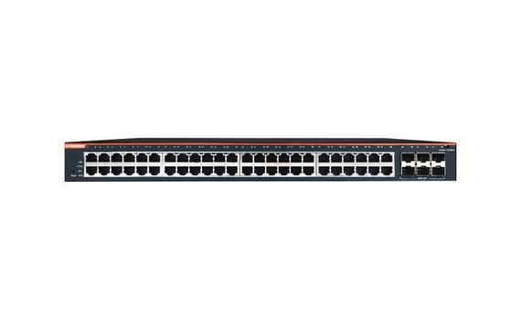 54-Port GbE Managed PoE Switch with 6 10G SFP+ Uplinks - 54-Port GbE Managed PoE Switch 850X-54P