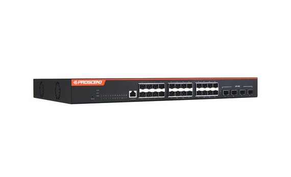 Switch quang quản lý 28 cổng GbE với 4 cổng uplink 10G SFP+ 850XF-28
