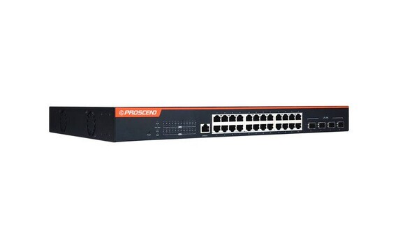 28埠GbE網管型PoE交換器含4個10G SFP 850X-28P