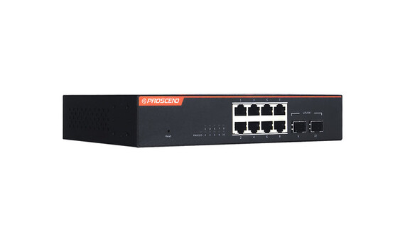 10-Port GbE Managed Switch with 2 GbE SFP Uplinks 850G-10