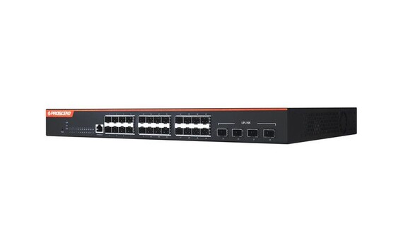 Switch quang quản lý 28 cổng GbE với 4 cổng uplink 10G SFP+ 850XF-28