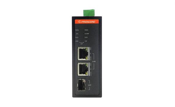 औद्योगिक 2-पोर्ट 802.3bt 120 वॉट्स PoE मीडिया कनवर्टर