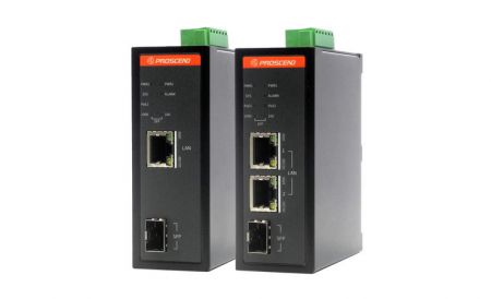 工業級802.3bt PoE光纖轉換器 - 工規Fiber-to-Ethernet 802.3bt PoE光纖轉換器