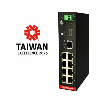 Industrial 8-Port PoE Long Reach Switch - Industrial 8-Port PoE Long Reach Switch 708EPI-DC
