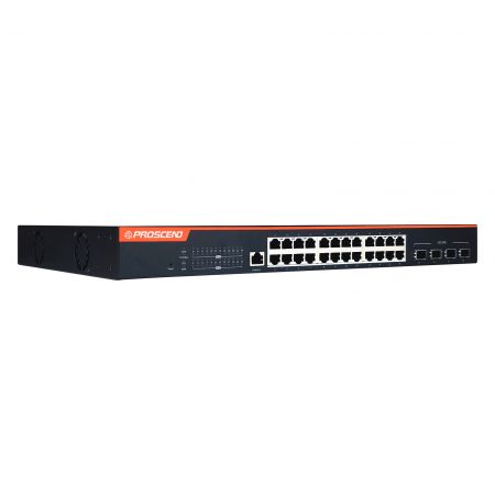 28-Port GbE Managed PoE Switch 850X-28P