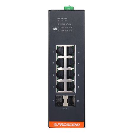 Industrieller 10-Port GbE verwalteter PoE-Switch 850G-10PI