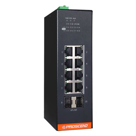 Công tắc quản lý PoE 10 cổng GbE công nghiệp với công suất 240 Watts