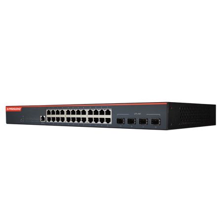 Industrial 28-Port GBE Managed Switch mit fanlosen 850x-28i