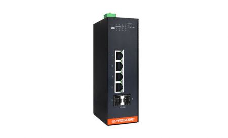 Industrial 6-Port GbE Managed PoE Switch with ERPS Ring recovery