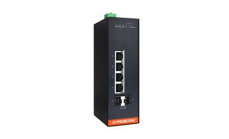 Industrieller 6-Port GbE Managed Switch mit lüfterlosem Design