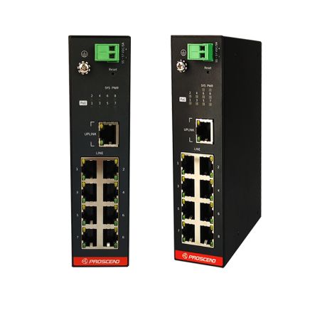 औद्योगिक कॉम्पैक्ट 8-पोर्ट PoE लॉन्ग रीच स्विच 708EPI-DC