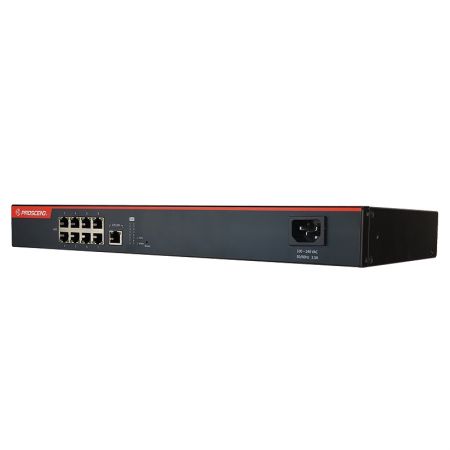 19-Zoll Rackmontierter 8-Port PoE-Switch / Verlängerer