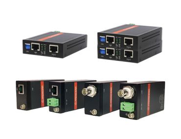 Gigabit- und Fast-Ethernet-Extender.
