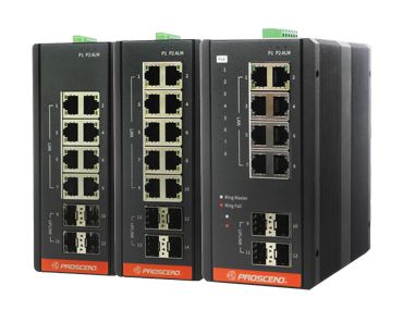 Industrielle GbE Managed Switch Serie.