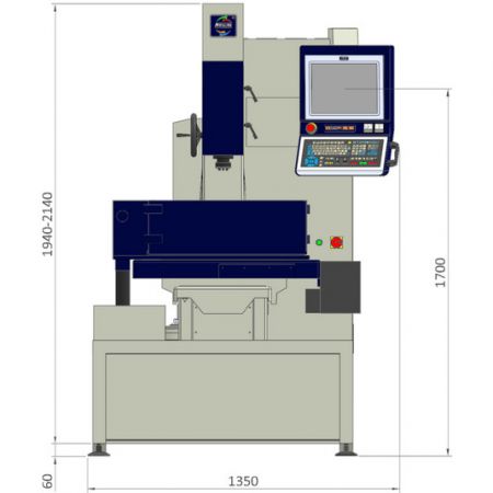 A30E2 바닥 면적 – 정면 보기
