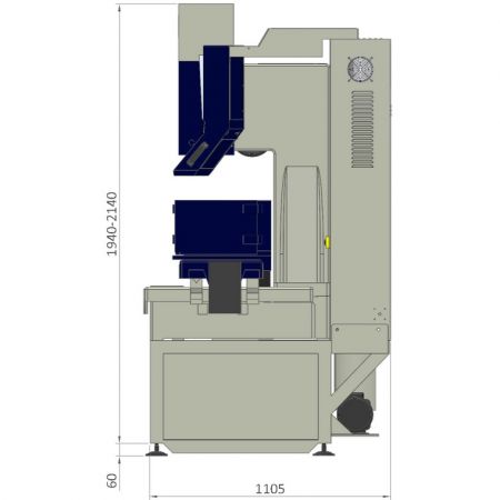 A30E2 바닥 면적 – 측면 보기