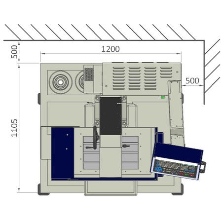 A30E2 바닥 면적 – 상단 보기