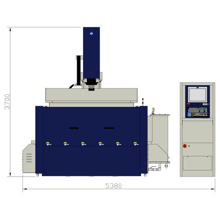 Diện tích sàn A3200E2 – nhìn từ phía trước