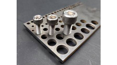 High-speed Tungsten Carbide Internal Threading - High-speed internal thread machining on tungsten carbide can be completed with just one electrode.