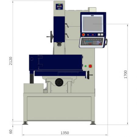 Espacio en el suelo ZNC-30SE – vista frontal