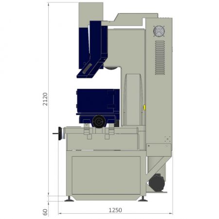 Espacio en el suelo ZNC-30SE – vista lateral