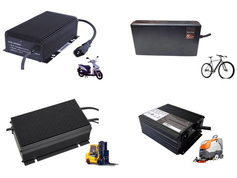 lithium lead-acid battery chargers can be applied to different devices or from electric locomotives to automated guided vehicles