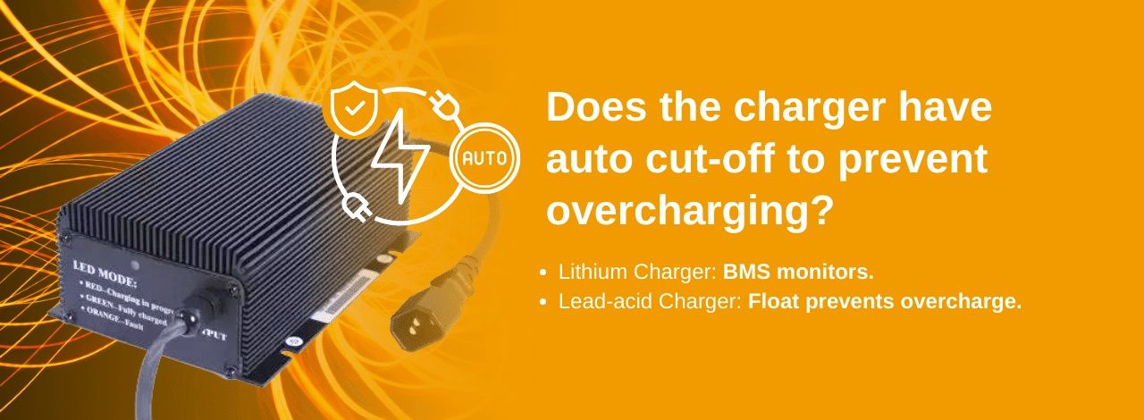 Fonction du chargeur de batterie au lithium / plomb-acide
