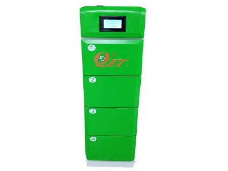 Batterij opladen en wisselen kast - 'QQE' kan 4 tot 12 kasten voor batterij opladen en wisselen maken.