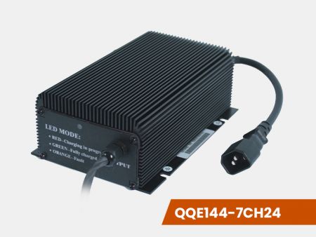 24V 6A, IP54 / IP67智慧型锂/ 铅酸电池充电器(无风扇、铁壳) - 24V 6A, IP54 / IP67智慧型锂/ 铅酸电池充电器W型产品图