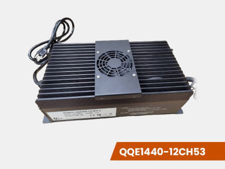 48V 30A, Lithium / Loodzuur Slimme Acculader, IP54, Ventilator, IJzeren Behuizing - Lithium / Loodzuur Slimme Acculader, Model P-1