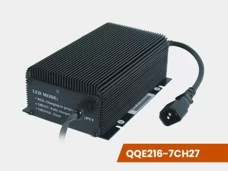 36V 6A, IP54 / IP67智慧型锂/ 铅酸电池充电器(无风扇、铁壳) - 36V 6A, IP54 / IP67智慧型锂/ 铅酸电池充电器W型产品图