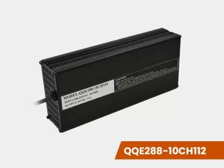 48V 6A, Lithium / Loodzuur Batterijlader (Ventilator, IJzeren Behuizing) - 48V 6A Lithium / Loodzuur Batterijlader