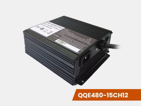 48V 10A, Lithium / Blei-Smart-Batterieladegerät (Lüfter, Eisengehäuse) - 48V 10A Lithium / Blei-Smart-Batterieladegerät (Lüfter, Eisengehäuse)