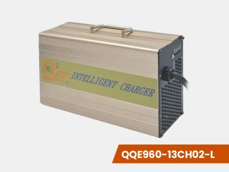 96V 10A, 智慧型鋰 / 鉛酸電池充電器 (有風扇、鐵殼)