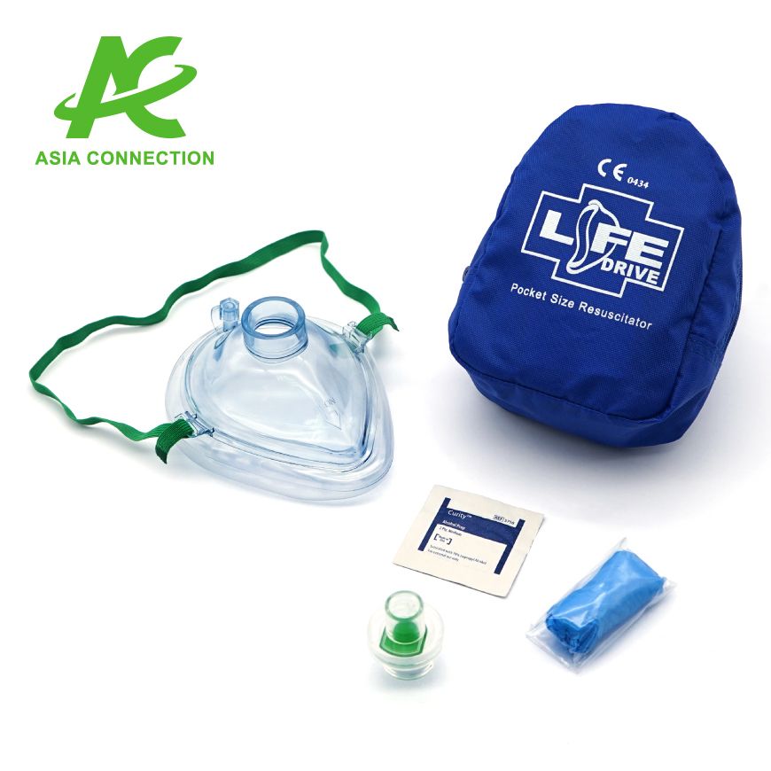 Erwachsenen-Beatmungsmaske in weicher Hülle, FDA-registrierte,  ISO-zertifizierte Hersteller von CPR-Masken und Gesichtsschutzschilden