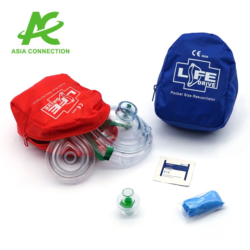 Packet Mask Cpr Adult & Infant CPR Pocket Masks in Soft Case | FDA-Registered, ISO ...