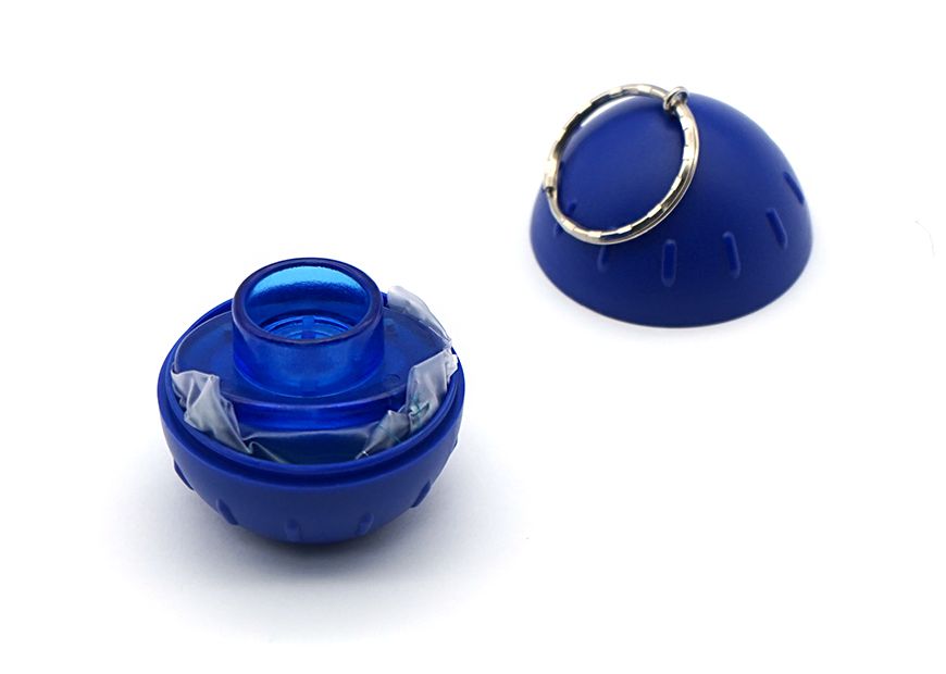 การออกแบบพกพาของ CPR Face Shield พร้อมกรณีรูปทรงบอล