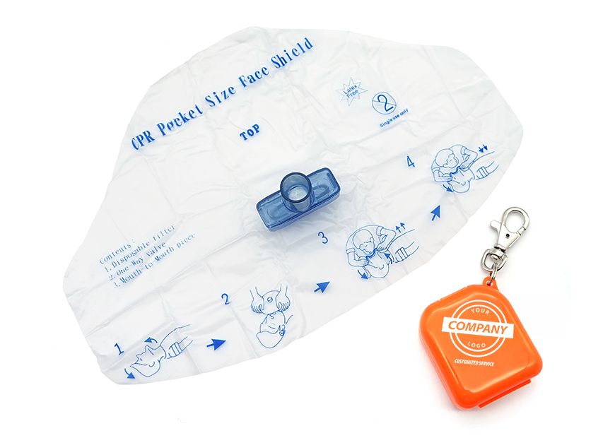 Clear CPR Instructions on CPR Barrier