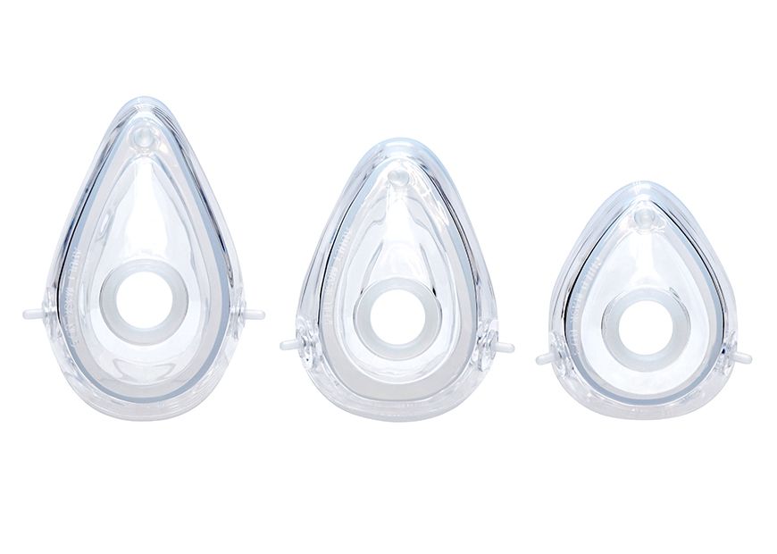 ميزات أقنعة الإنعاش السيليكونية ذات القطعتين