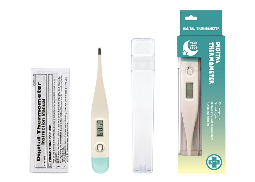 Set de Termómetro Clínico Digital