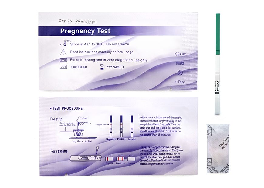 Komponen Strip Uji Kehamilan hCG
