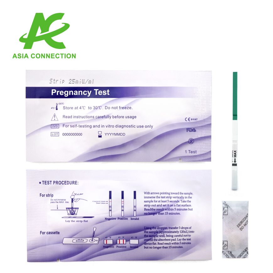 hCG Pregnancy Test Strip FDARegistered, ISOCertified CPR Masks and