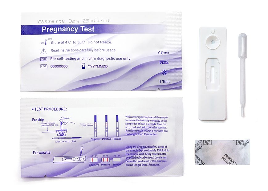 Komponen Tes Kehamilan hCG Cassette