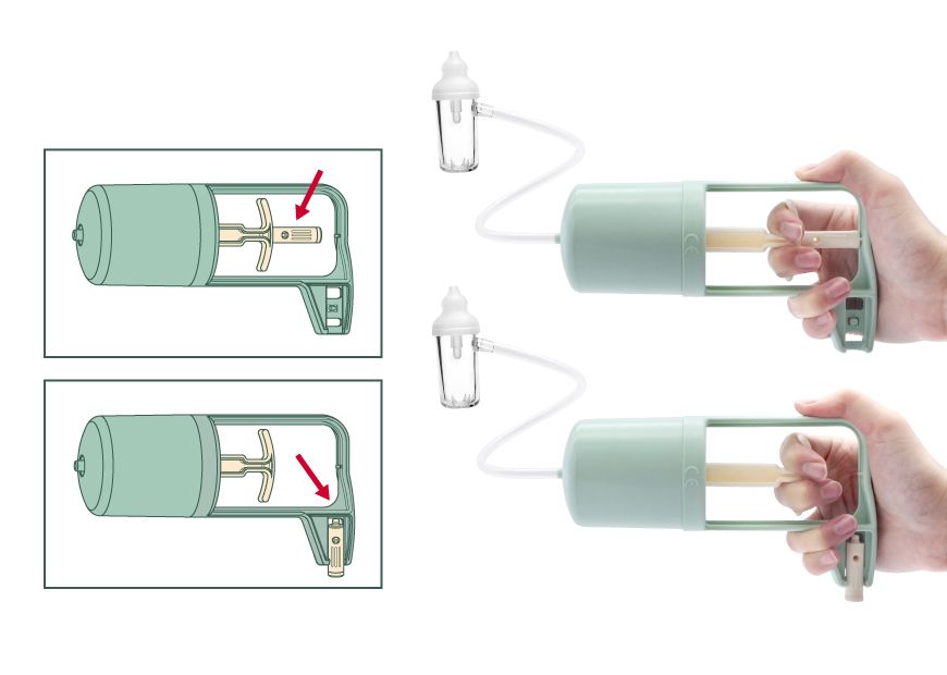 Niveles de succión ajustables del limpiador nasal