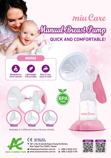MS006 Manual Breast Pump leaflet