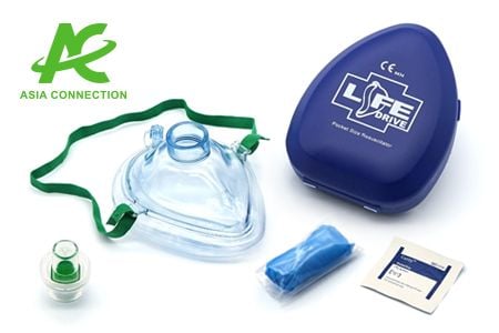 Masker CPR dan Pelindung Wajah CPR - Alat Penghalang CPR