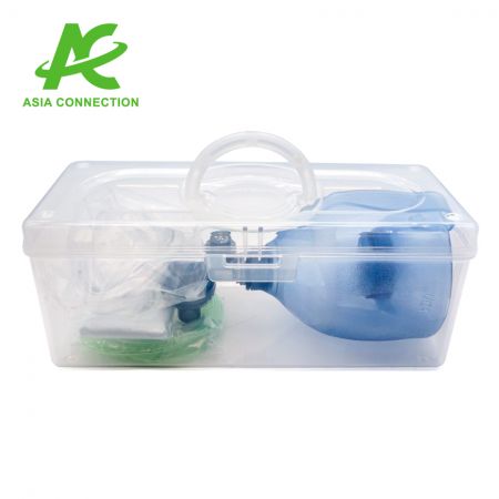 El resucitador manual desechable para adultos BVM con asa se puede empacar fácilmente en un estuche, manteniéndolos secos, limpios y fáciles de transportar.
